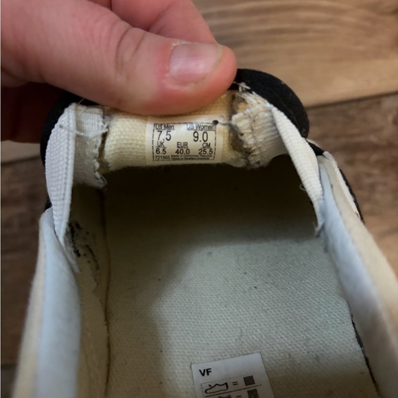 Vans Black and White Checkerboard Slip-Ons - Picture 5 of 8